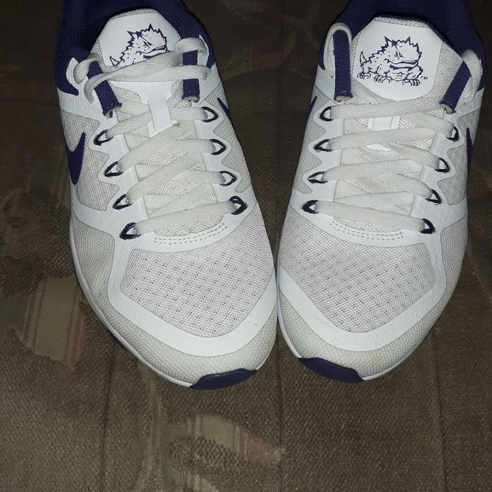 Womens purple and white TCU mikesp